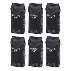 Pellini TOP 100% arabika zrnková káva 6 x 1 kg