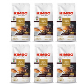 Kimbo Aroma Gold zrnková káva 6 x 1 kg