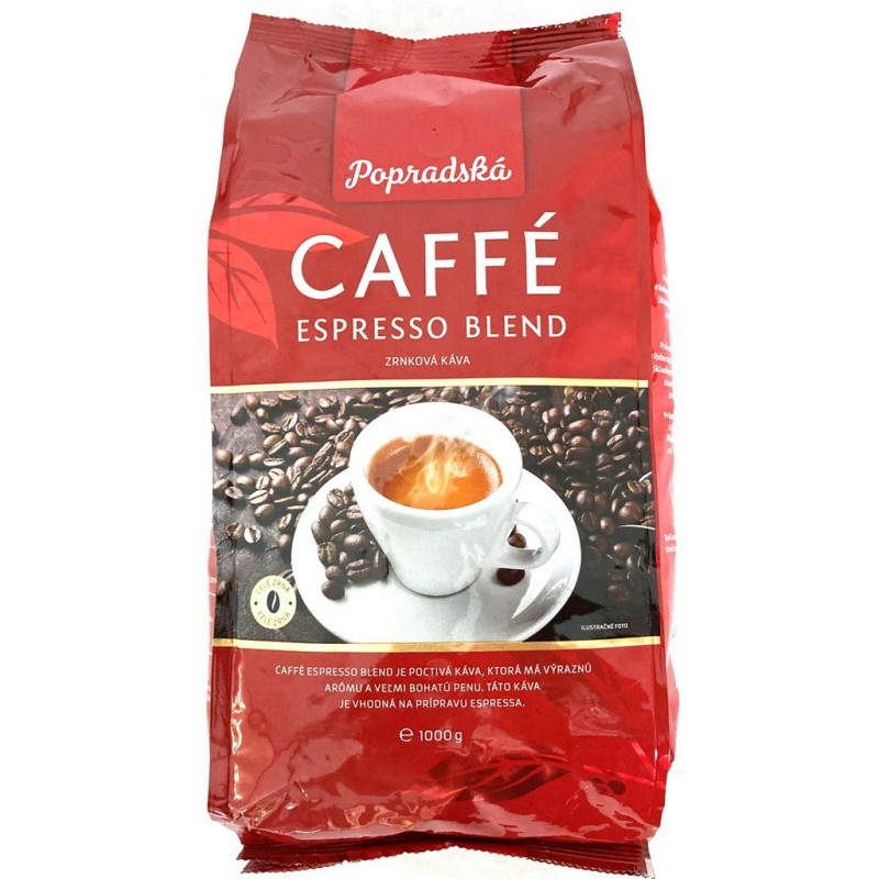 Poprad Caffé Espresso Blend whole bean coffee 1 kg