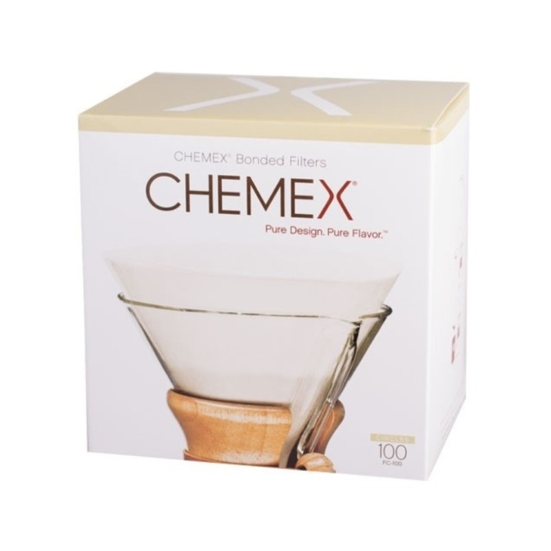 Chemex kruhové filtre na 6/8/10 šálok bielené 100 ks