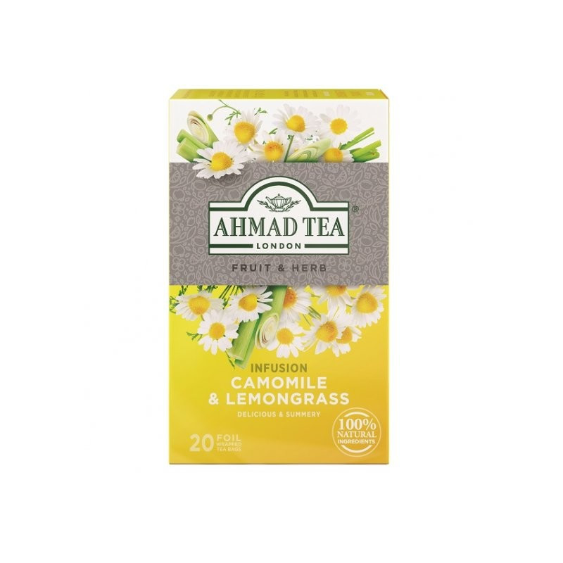 Ahmad Tea bylinkový čaj harmanček s citrónovou trávou 20 x 1,5 g