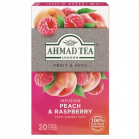 Ahmad Tea ovocný čaj malina s broskyňami 20 x 2 g