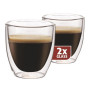Termo poháre Maxxo espresso s objemom 80 ml sú vyrobené z borosilikátového skla a vďaka dvojitej stene si teplé aj studené nápoje udržia svoju teplotu po dlhú dobu.
