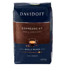 Davidoff Espresso 57 Dark & Chocolatey zrnková káva 500 g