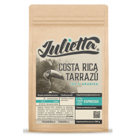 Costa Rica Tarrazu čerstvo pražená zrnková káva 250 g