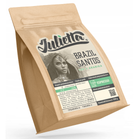 Julietta Brazil Santos  čerstvo pražená zrnková káva 250 g