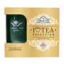 Vychutnajte si chvíle pokoja a pohody s pravým anglickým čajom Ahmad Tea. Toto darčekové balenie obsahuje výber 5 čiernych a zelených čajov, ako aj elegantný porcelánový hrnček Ahmad Tea (350 ml). 