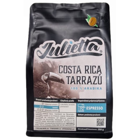 Costa Rica Tarrazu čerstvo pražená zrnková káva 250 g