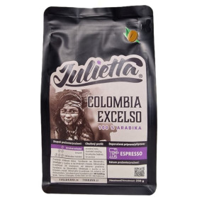 Julietta Colombia Excelso čerstvo pražená zrnková káva 250 g