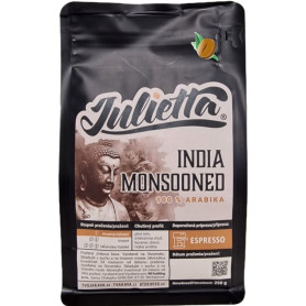 Julietta India Monsooned čerstvo pražená zrnková káva 250 g