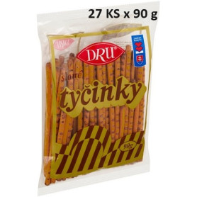 Dru tyčinky solené kartón 27x90g