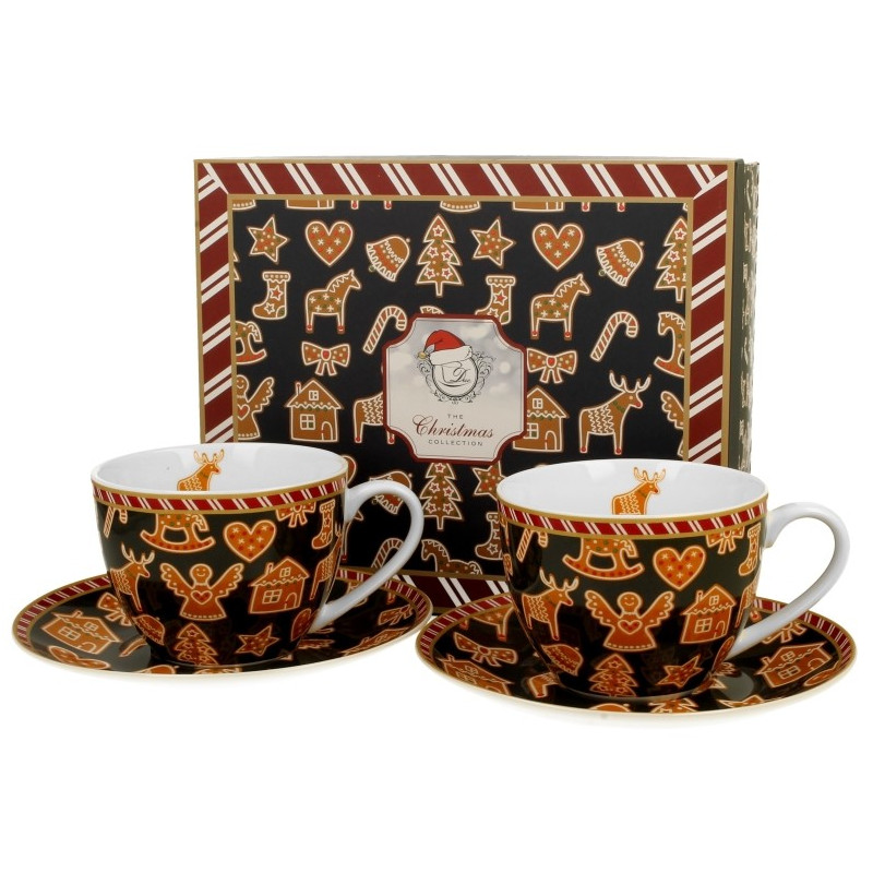 Gingerbread Navy sada 2 šálok na cappuccino
