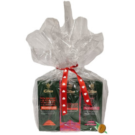 Darčekový balíček ovocných čajov Eilles Tea Deluxe (3 druhy) zabalený v celofáne s mašľou a ozdobou - alternatíva2