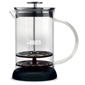 Sklenený ručný napenovač mlieka Bialetti Tutto Crema Glass 330 ml