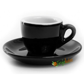 Rosa šálka espresso čierna 60 ml
