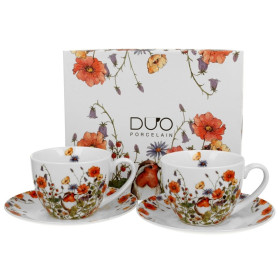 Wild Bird cappuccino šálky s podšálkami 2 ks 270 ml