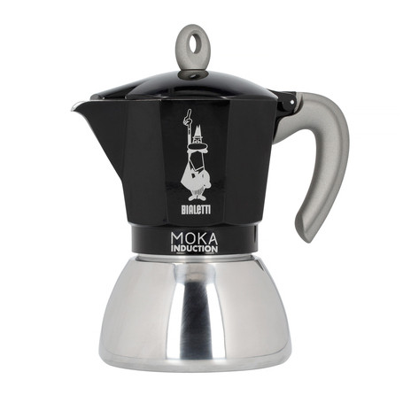 Bialetti New Moka Induction čierna 6 šálok 300 ml moka kanvička
