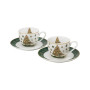 Tree Sparkle porcelánové espresso šálky s vianočným stromčekom