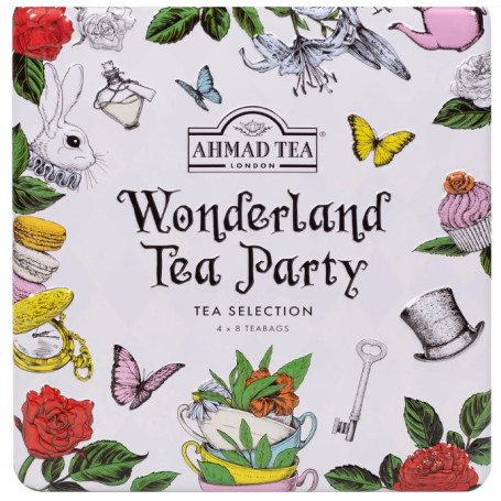 Ahmad Tea Wonderland Tea Party 32 vrecúšok – darčeková kovová dóza