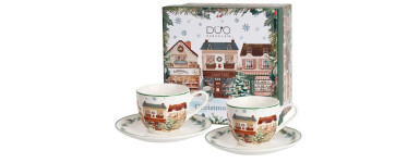 Vianočné šálky a hrnčeky Duo – porcelánové šálky