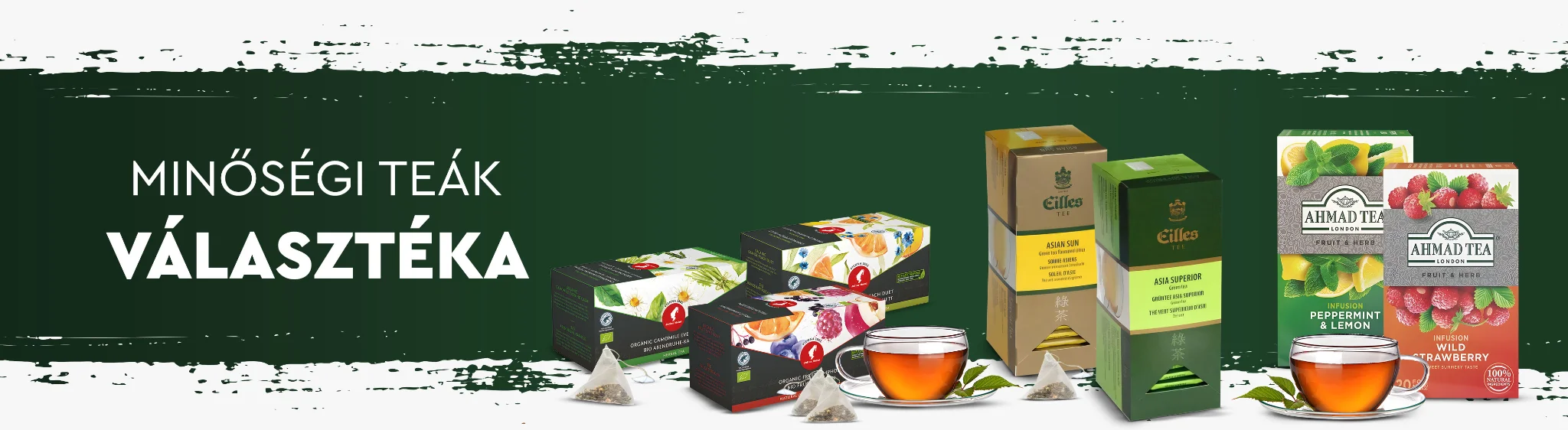 Minőségi Ahmad, Eilles és Biogena teaválogatás